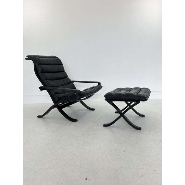 Vintage Siesta Chair with Ottoman by Ingmar Relling for Westnofa, 1960s, Set of 2 For Sale - Image 11 of 11