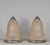 1920s Pair of 1920s French Art Deco Muller Freres Peach Frosted Glass & Nickeled Bronze Lamps For Sale - Image 5 of 11