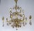 Exceptionally representative chandelier: Around 100 crystal glass elements: transparent balls of different sizes; Sixted...