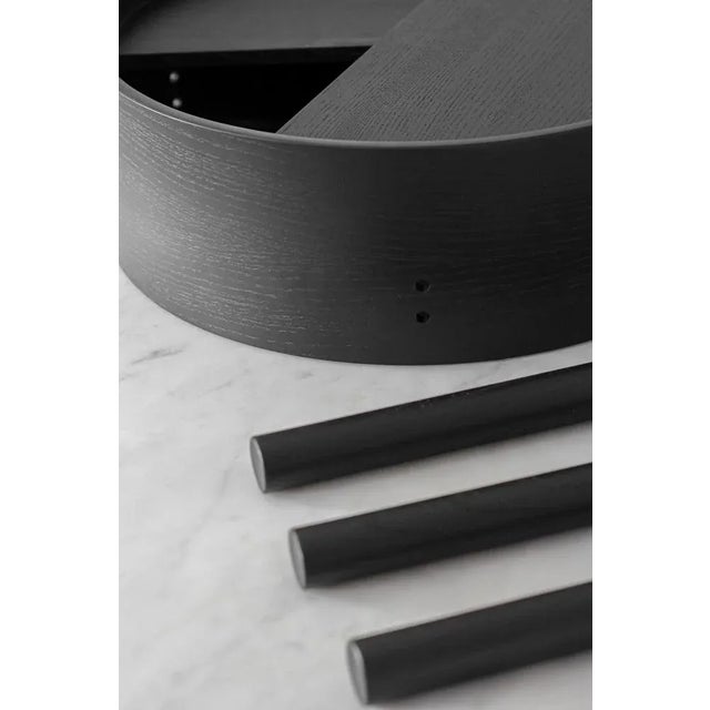 Not Yet Made - Made To Order Black Ash Arc Side Table by Ditte Vad and Julie Bertrup For Sale - Image 5 of 10