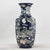 Pair of Chinese Mid-20th Century Famille Rose Cobalt Blue Hexagonal Vases For Sale - Image 4 of 14