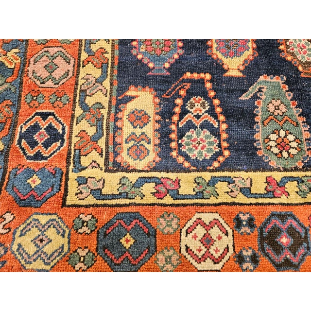 19th Century Caucasian Kazak Rug, Handwoven Wool, Allover Paisley Design, 4' x 7' For Sale - Image 11 of 15