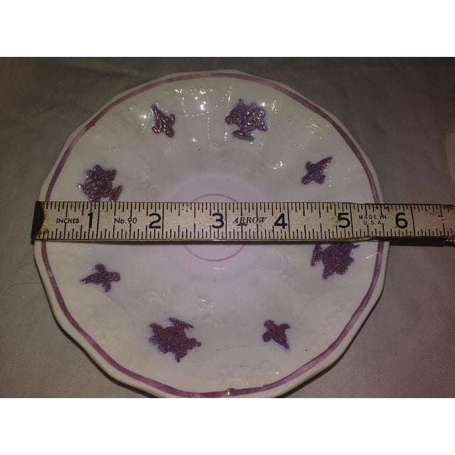 19th Century Handle-less Teacup Adderley CHELSEA Embossed Porcelain For Sale - Image 11 of 12