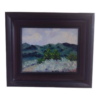 Original Oil Painting "Dh Lawrence Ranch Taos" by Anita Blythe Plein Air Landscape For Sale