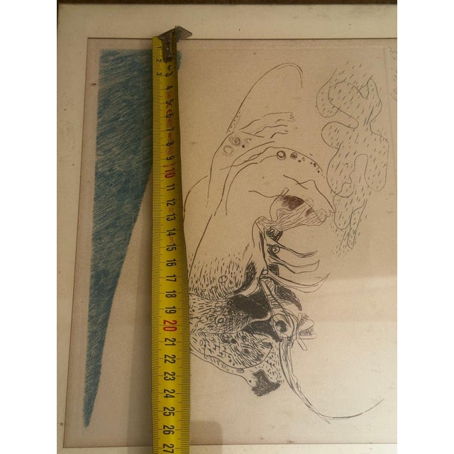 Original engraving by Jean Clerté (1930–2024), created in 1965. This print, numbered 52/120 and signed in pencil,...