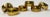 Chic vintage set of six round hammered brass napkin rings. Lovely patina.