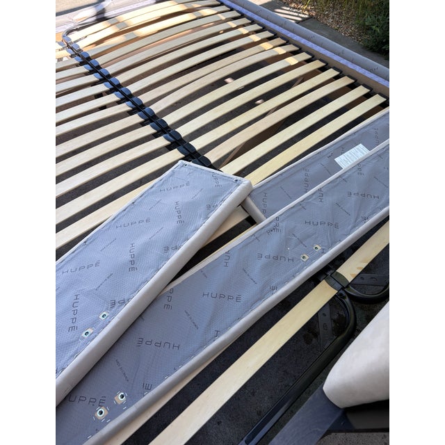 Contemporary Huppé Plank King Bed and Side Tables For Sale - Image 12 of 12