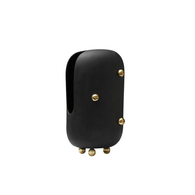Not Yet Made - Made To Order Small Anfore Vase in Black by Zpstudio For Sale - Image 5 of 7