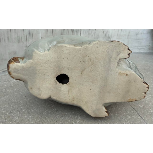 Vintage ‘Ken Edwards Style’ Mexican Tonala Large Pottery Decorated Bunny, Rabbit For Sale - Image 11 of 12