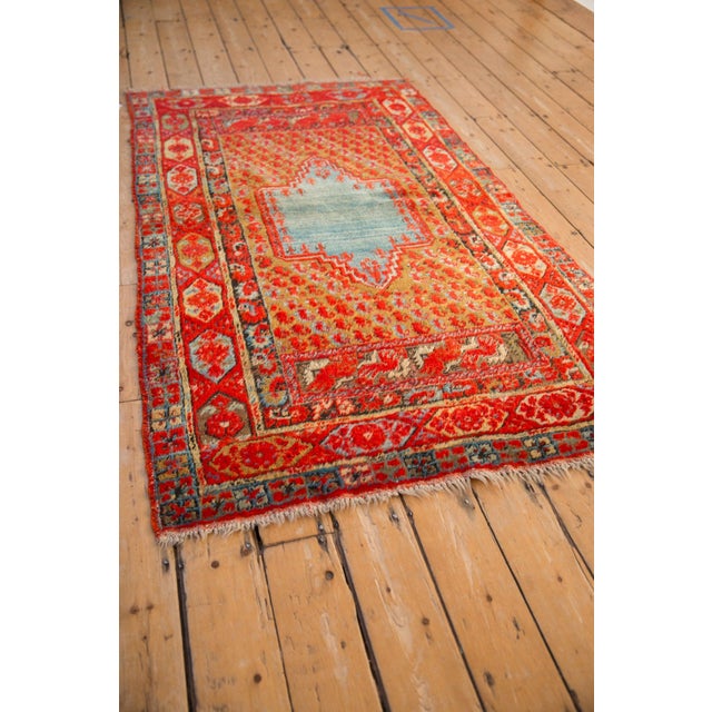 Red Antique Anatolian Rug - 3'11" x 6'8" For Sale - Image 8 of 11