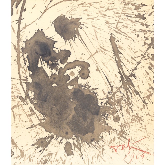 Color lithograph "Ecce Homo" (Behold Face of Man, Jesus, John 19:5) from Salvador Dalí's monumental five-volume...