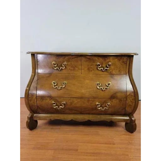 Vintage French Louis XV Revival Style Bombe Chest by Baker Furniture For Sale - Image 10 of 11