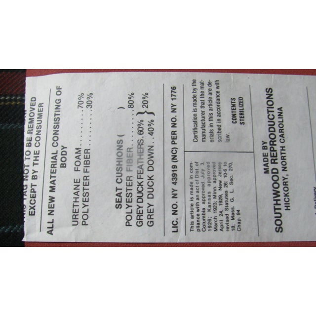 Textile 1980s Southwood Settee Designer Loveseat Couch For Sale - Image 7 of 10