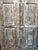 Antique Carved Wooden Door in Distressed Blue | Floral Indian Bedroom Entry Doors 96x31.5 For Sale In Orlando - Image 6 of 10