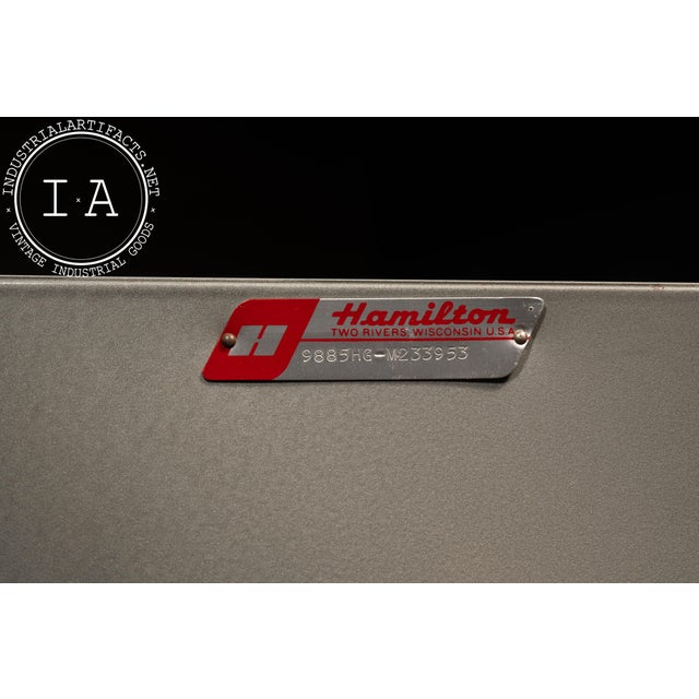 Gray Vintage Steel Bel Geddes Dental Cabinet by Hamilton For Sale - Image 8 of 10