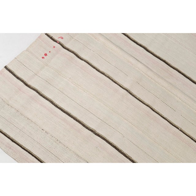 Vintage Anatolian Stripe Kilim Rug For Sale - Image 6 of 11