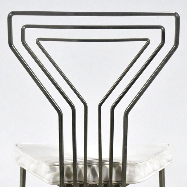 Chrome 1950s "Martini" Side Chair For Sale - Image 8 of 12
