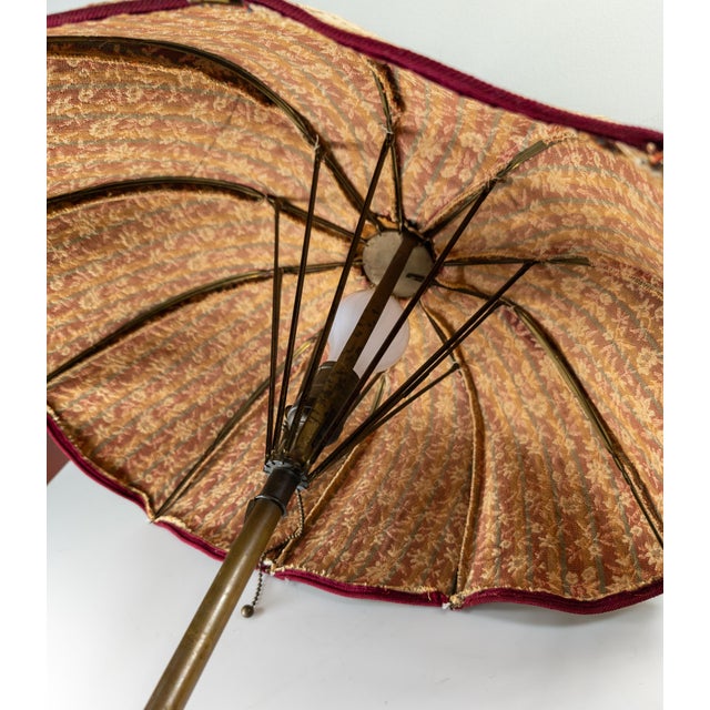 19th Century Victorian Decorative Umbrella Table Lamp by r.b. & Co. For Sale - Image 10 of 12