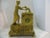 19th century three-piece set, very finely gilt chased French Empire by Japy Freres -gilt bronze and marble clock includes...