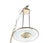 1980s Art Deco Revival Hollywood Regency Style Saucer Halogen Chandelier For Sale In New York - Image 6 of 16