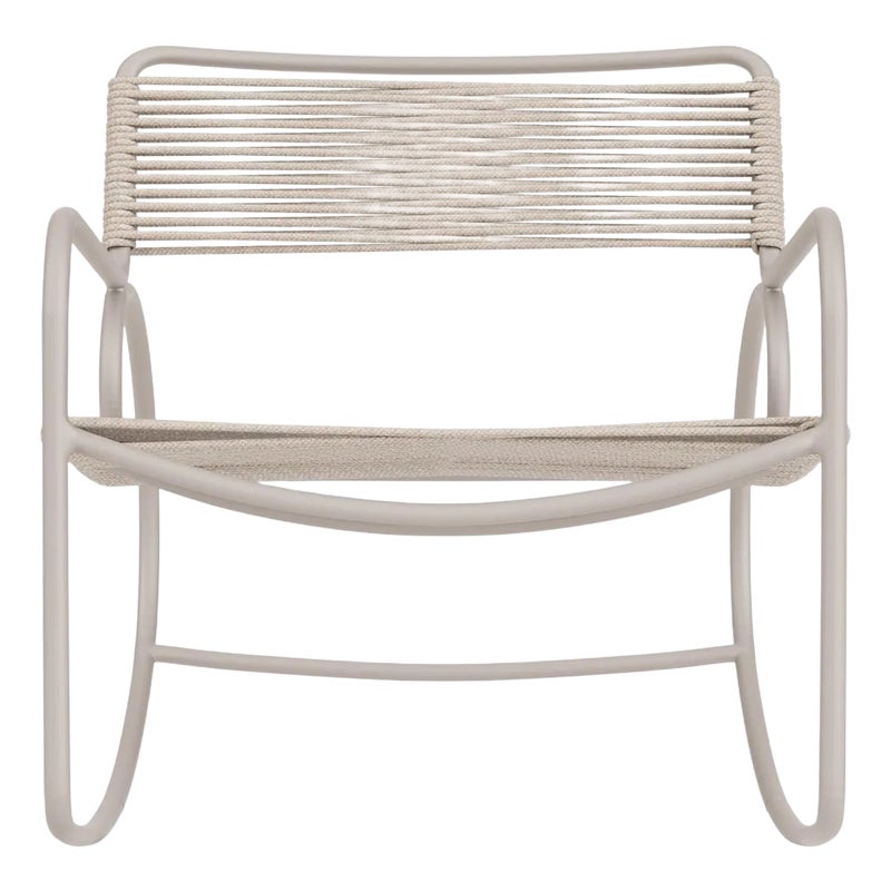 Brown Jordan Walter Lamb Rocking Chair, Dove Frame With Pebble Fabric