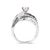 Step into a world of enchantment and grace with our mesmerizing 14K White Gold Diamond Swirl Cocktail Ring. Crafted with...