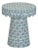 Wood Lady Blue Ribbon Capiz Shell Side Table For Sale - Image 7 of 7