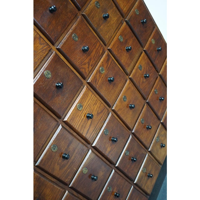 Large Dutch Oak Apothecary Cabinet, 1920s For Sale - Image 11 of 18