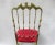 Brass and Red Velvet Chiavari Chair, Italy, 1960s For Sale - Image 6 of 18