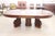 Oval Extendable Dining Table in Walnut For Sale - Image 12 of 18