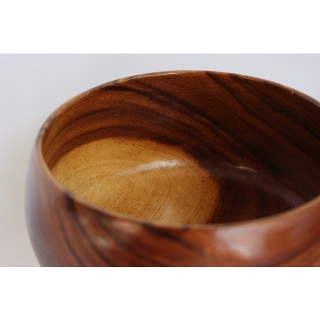 Vintage Teak Fruits Bowl For Sale - Image 4 of 5