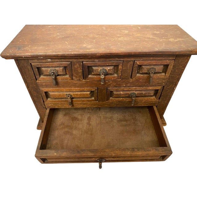 Mid 20th Century Mexican Wooden Tabletop Chest by Artes De Mexico Internacionales For Sale - Image 4 of 10