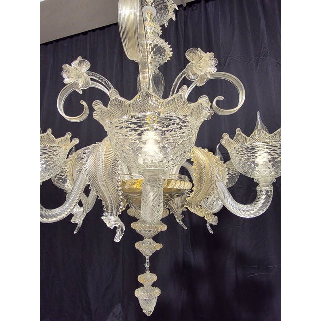 Murano Glass Chandelier, 1980s For Sale - Image 9 of 14