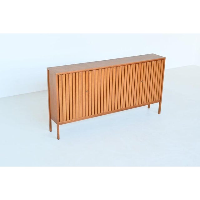 Symmetric Highboard in Walnut by Leo Bub for Bub Wertmöbel, Germany, 1960 For Sale - Image 16 of 18