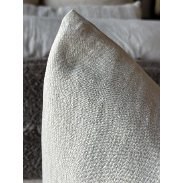 Belgian Linen Pillow With Insert For Sale In Los Angeles - Image 6 of 8
