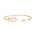Early 21st Century James Avery Retired 14k Yellow Gold Fish Ichthus Hook Bangle Bracelet For Sale - Image 5 of 8