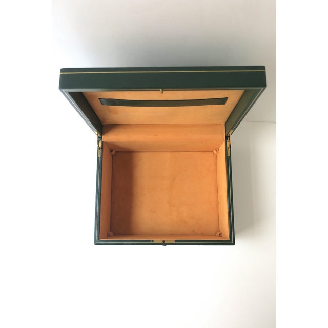 Late 20th Century Italian Leather Jewelry Box For Sale - Image 5 of 18