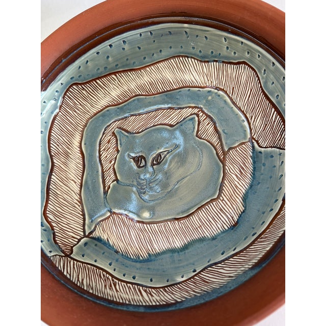 Ths is a handmade pottery serving serving dish or casserole by the famous ceramist Clary Illian, known for her whimsical...