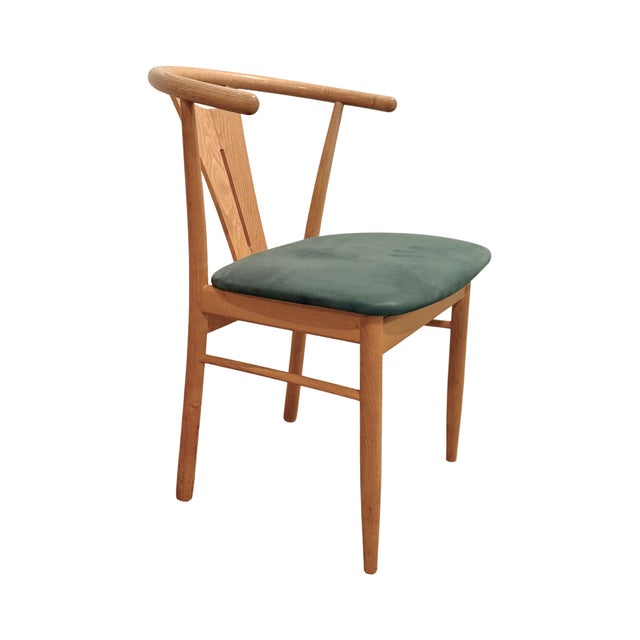 Mid-Century Modern Danish Modern Oak Dining Chairs Attrib. K. Høffer-Larsen For Sale - Image 3 of 5
