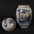 1960s Chinoiserie Crackle Glaze Blue White Guigu Descending Mountain Figural Ginger Jar For Sale - Image 5 of 9