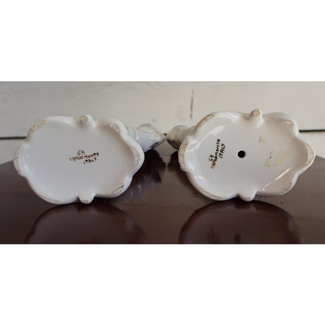 Baroque Ceramic Pieces in Capodimonte Ceramic, 1950s, Set of 5 For Sale - Image 18 of 18