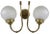 Vintage Two-Arm Wall Lamps, 1980s, Set of 2 For Sale