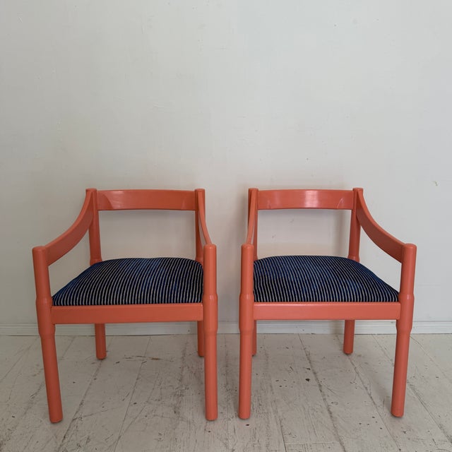 1960s Carimate Chairs by Vico Magistretti for Cassina, Italy, 1960, Set of 2 For Sale - Image 5 of 17