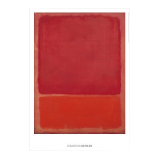 Mark Rothko Untitled Red on Orange Official Exhibition Poster For Sale