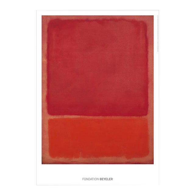 Mark Rothko Untitled Red on Orange Official Exhibition Poster For Sale