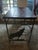 Mid-Century Rustic Pine & Hand-Wrought Iron "Lone Wolf" Accent Table Elevate your living space with this exceptional,...