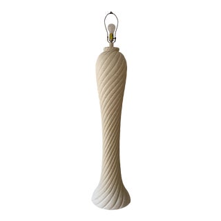 1980s Postmodern Spiral Sculpted Floor Lamp For Sale