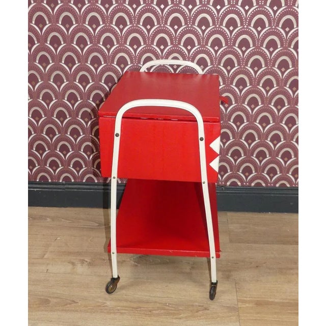 Sewing Box on Wheels, 1970s For Sale - Image 4 of 13