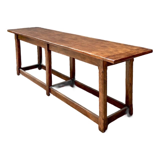 Vintage Therien Studios Rustic Plank Console Table For Sale