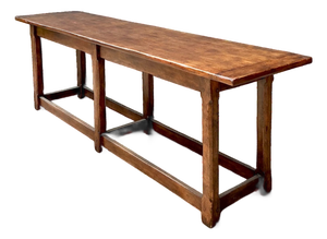 Vintage Therien Studios Rustic Plank Console Table